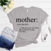 Mother Definition Shirt - Best Mom Ever Gift - Minimalist Mother's Day Tee 2