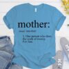 Mother Definition Shirt - Best Mom Ever Gift - Minimalist Mother's Day Tee 4