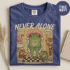 Never Alone Frog Mom Shirt - Relatable Parenting Humor - Tired Mom Gift 2