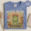 Never Alone Frog Mom Shirt - Relatable Parenting Humor - Tired Mom Gift 3