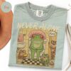 Never Alone Frog Mom Shirt - Relatable Parenting Humor - Tired Mom Gift 6