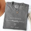 New Mom Est Year Personalized Shirt - Mom To Be Mother's Day Gift 6