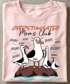 Overstimulated Seagull Mom Shirt - Personalized Mother's Day Gift 1
