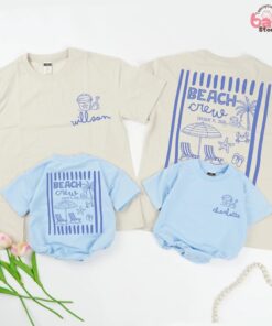 Personalized Beach Crew Shirt - Family Summer Vacation Tee