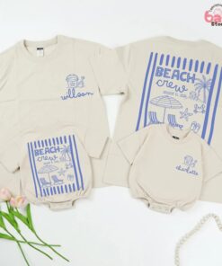 Personalized Beach Crew Shirt - Family Summer Vacation Tee 1