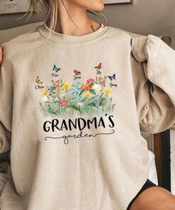Personalized Birth Flower Grandma's Garden Shirt - Mother's Day Gift