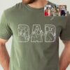 Personalized Dad Outline Shirt - Custom Photo Portrait Tee 3