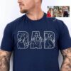Personalized Dad Outline Shirt - Custom Photo Portrait Tee 6