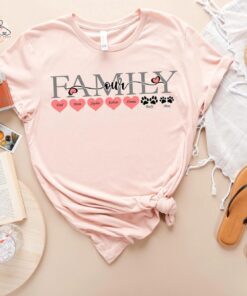 Personalized Family Names Shirt - Custom Matching Group Tee