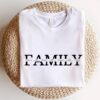Personalized Family Shirt with Kids Names Inside - Minimal Aesthetic