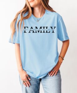 Personalized Family Shirt with Kids Names Inside - Minimal Aesthetic 1