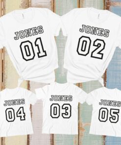 Personalized Family Vacation Shirts - Custom Name and Number Tees