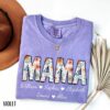Personalized Floral Mama Shirt - Custom Kids Names Mother's Day Tee 2