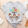 Personalized Grandma Photo Shirt - This Grandma Belongs To Tee 2