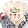 Personalized Grandma Photo Shirt - This Grandma Belongs To Tee 3