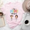 Personalized Grandma Photo Shirt - This Grandma Belongs To Tee 4
