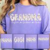 Personalized Grandma Shirt with Grandkids Names - Floral Mimi Gigi Tee 1