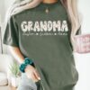 Personalized Grandma Shirt with Grandkids Names - Floral Mimi Gigi Tee 4