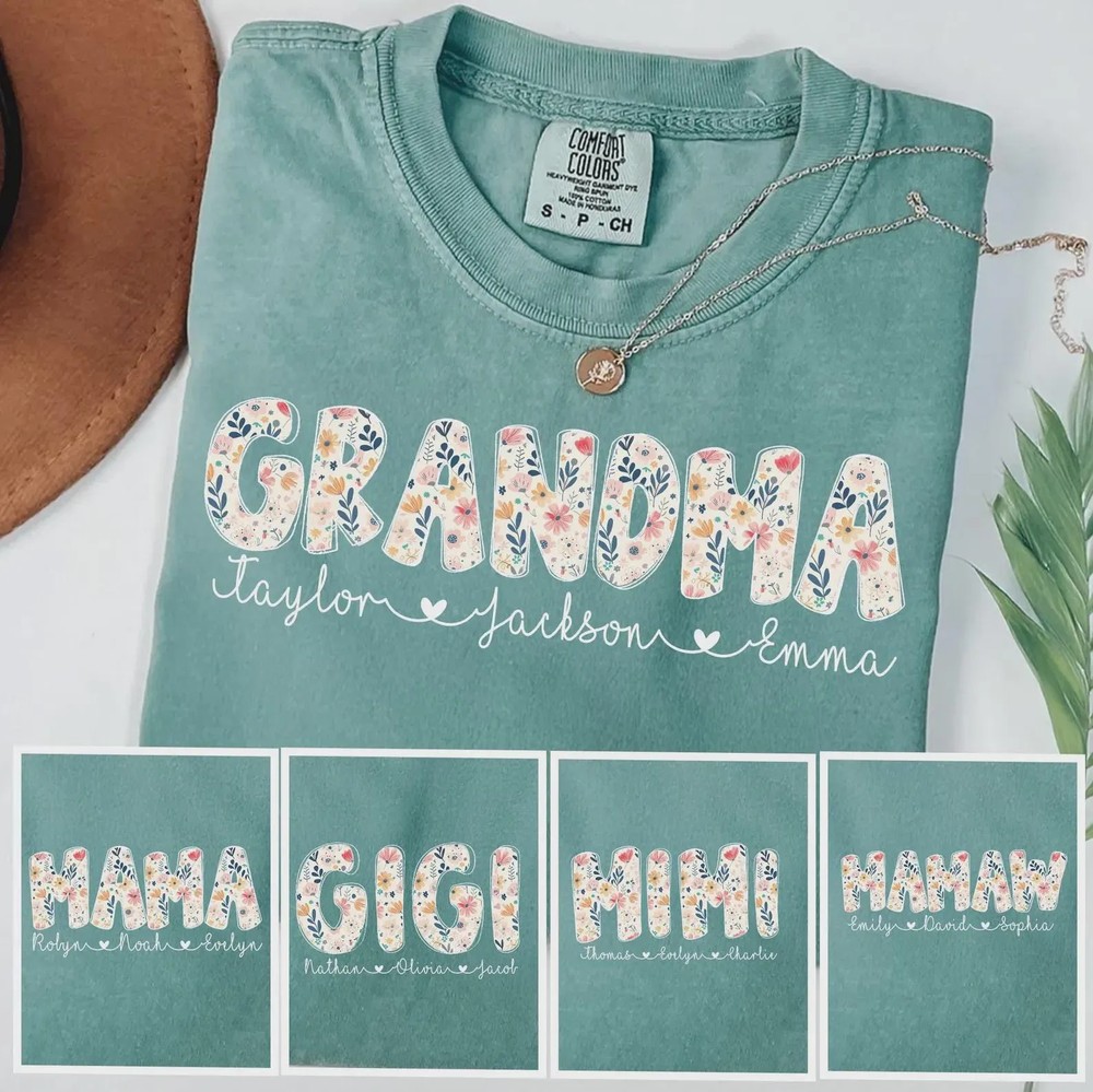 Personalized-Nana-Floral-Shirt-Grandma-Gigi-Kids-Names-Gift-Personalized-Nana-Floral-Shirt-Grandma-Gigi-Kids-Names-Gift-2 Personalized Nana Floral Shirt - Grandma Gigi Kids Names Gift 1