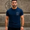 Personalized men's t-shirt for dad with children's names and birth years as a Father's Day gift 2