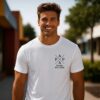 Personalized men's t-shirt for dad with children's names and birth years as a Father's Day gift 3