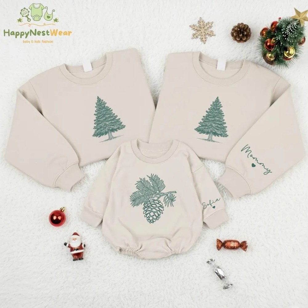 Pinecone and Pine Tree Matching Shirt - Christmas Tree Family Outfit 3 Pinecone and Pine Tree Matching Shirt - Christmas Tree Family Outfit