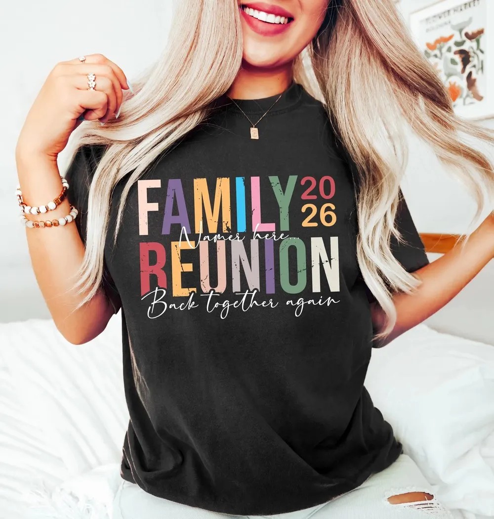 Retro Family Reunion 2026 Shirt - Black Family Matching Apparel 3 Retro Family Reunion 2026 Shirt - Black Family Matching Apparel