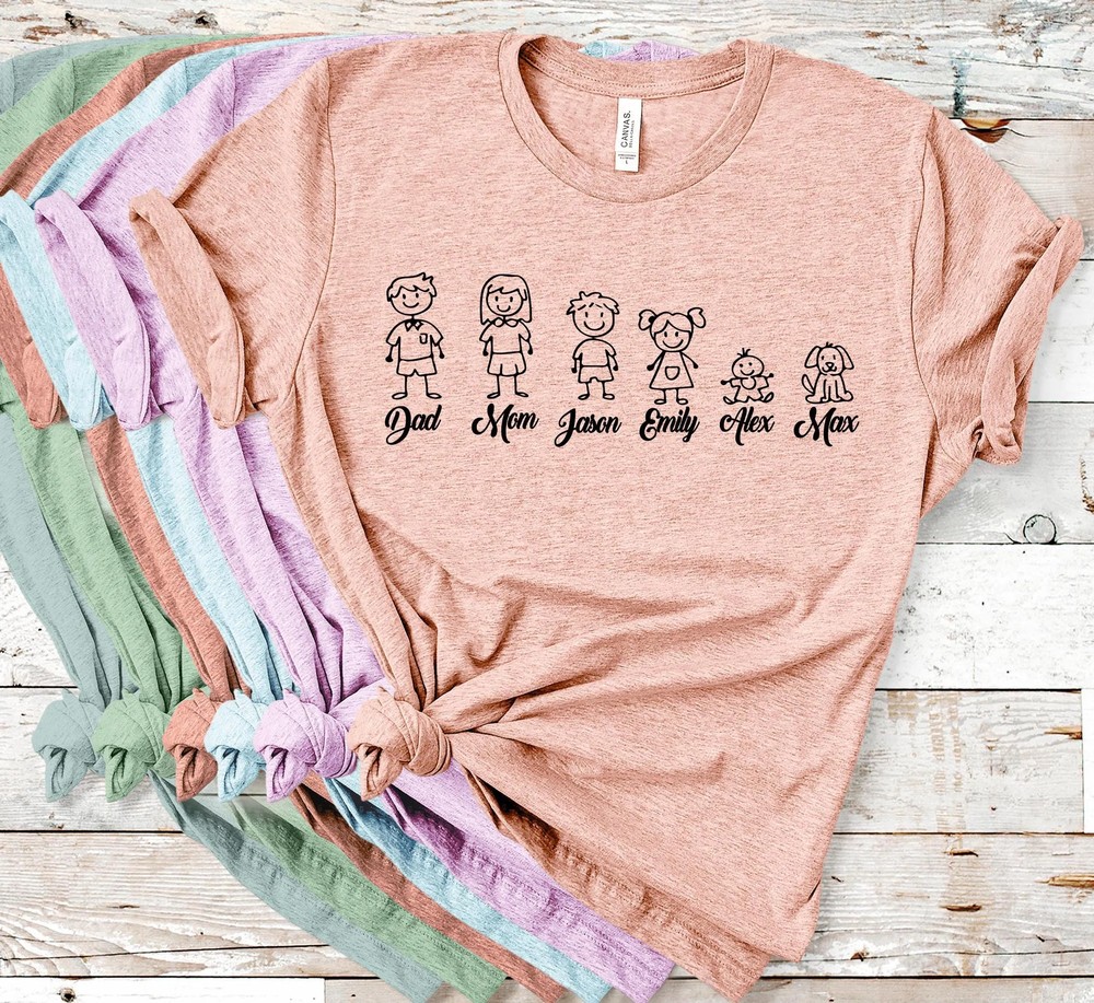 Stick Figure Family Shirt - Custom Matching Vacation Tee 5 Stick Figure Family Shirt - Custom Matching Vacation Tee
