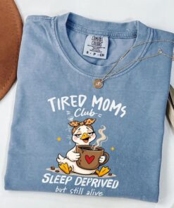 Tired Moms Club Shirt - Sleep Deprived Mom Tee - Coffee Lover Gift