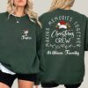 Two-Sides Family Name Christmas Crewneck - Custom Holiday Trip Shirt