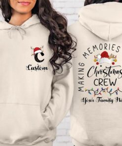 Two-Sides Family Name Christmas Crewneck - Custom Holiday Trip Shirt 1