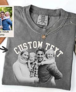 Vintage Style Custom Photo Shirt - Personalized Upload Your Image