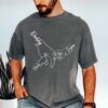 Comfort Colors® Custom Dad Hand With Kid Names Tee, Holding Dad Fingers Shirt, Custom Kids Name Shirt, Fathers Day Gift, Gift For Papa