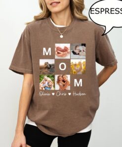 Comfort Colors® Custom Photo Mom Shirt - Kids Name and Photo Tee 1